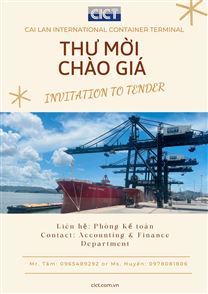 Invitation to tender for “Provide security service at Cai Lan International Container Terminal LLC”